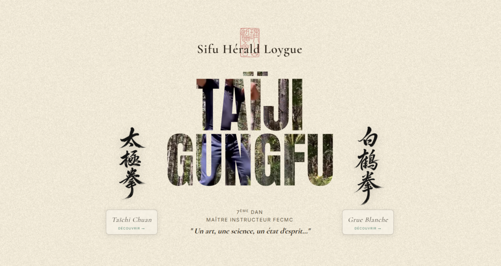 Site Taïji Gungfu, école de Taïchi et Kung-fu à Caen